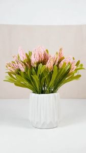 BUNGA LAVENDER GEMBUL CABANG 7 DIY HIASAN PAJANGAN RUMAH BEDAK DAUN BAHAN PLASTIK SILK BUATAN UNTUK DEKORASI PERNIKAHAN SNOWY LAVENDER BUKET IMPORT MURAH BERKUALITAS ARTIFICIAL FLOWER