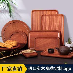 Bát Đựng Trà Hình Chữ Nhật Bằng Gỗ Nguyên Khối Kiểu Nhật Bản Dùng Trong Gia Đình Bát Đựng Đồ Dùng Ăn Uống Bằng Gỗ Hình Tròn