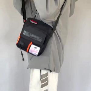 Mens Crossbody Bag Nylon Material Multi-Layer Design Shoulder Bag For Women Large Capacity Suitable for Travel