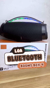 ( HÀNG HÓT ) Loa Bluetooth BoomBox 4 Thế Hệ Mới Bass Mạnh Âm Thanh Lớn Cực Đỉnh Bluetooth 5.1 Chống Nước IPX7
