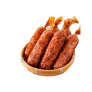 Qingdao Old Style Pure Pork Smoked Sausage Hand Torn Fruit Wood Roasted Traditional Sandwich Ready to Eat Snack Gift Box