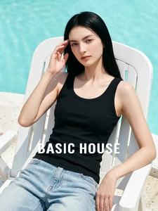 Basic House | Sleeveless Tank Top U-Neck