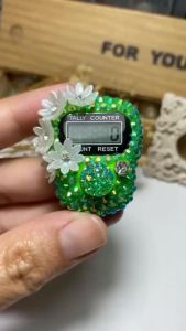 Tasbih Digital Mini Warna Random: Alat Hitung Dzikir Jari LED