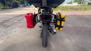 Thùng nhôm exciter155 exciter150 Thùng xe exciter thùng nhôm gắn baga xe máy_ MBiker