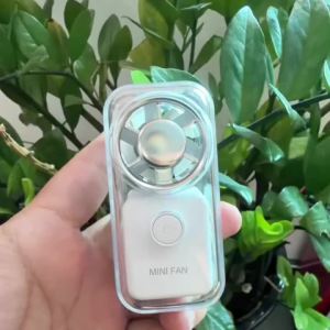Quạt Cầm Tay Mini Cỡ Lòng Bàn Tay Sạc Được Gió Mạnh Di Động Dùng Cho Nhà Và Văn Phòng Điều Chỉnh Được 100 Cấp Độ Gió.