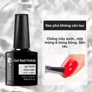 Sơn Gel Móng Tay Lớp Phủ Bóng Mờ MSRUIOO 8ml Không Cần Lau Lâu Trôi Tẩy Được Dùng Được Với Đèn UV Dụng Cụ Trang Trí Móng Tay Cho Làm Móng