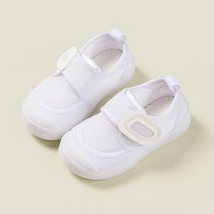 Childrens Canvas Shoes Baby Girls Low Cut Sneakers Boys Indoor Kindergarten Shoes Anti-Slip Rubber Sole Color Block Design