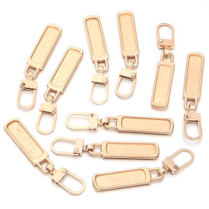 10pcs/lot Alloy Detachable Zipper Heads Replacement Luggage Backbags Clothing Special Zipper Hook Accessories