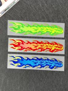Flame Stickers Waterproof Motorcycle Decals Reflective Flame Stickers Car Sticker Decals Self-Adhesive Safety Flame Decals