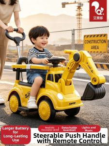 AMEITO | Remote Control Steering Excavator Toy Car