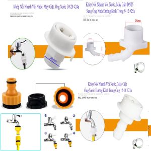 Khớp Nối Nhanh Vòi Nước Máy Giặt Đa Năng TI0499