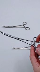 Stainless Hemostatic Forceps & Curved Needle Holders