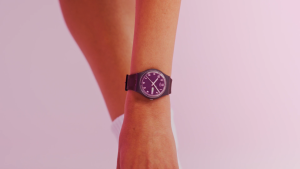 Swatch Weaving Wonders (SO28C700) Brown 34mm Silicone Watch