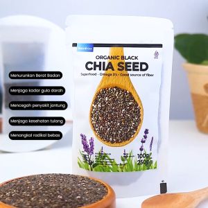 Nutrifrezz - Biji Chiaseed Organik Grade Premium - Chia seed - Black Chiaseed Original