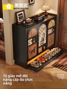 MEISD | Tủ Đựng Giày Phong Cách Retro Treo Tường