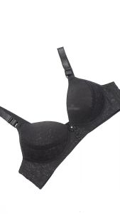 Wimiu BH Bra Wanita BH Tanpa Kawat Motif Bunga Brokat 100093