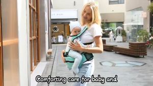 Baby Carrier with Hip Seat Waist Stool Upgrade: Portable and Safe for Travel (0-36 Months)