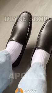 Mens Fashion Black Shoes Rubber Non-Slip Waterproof Comfortable Slip-On Loafers for Students & Work 0105523
