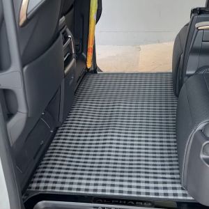 WACA พรมชิ้นกลาง Toyota Alphard / Vellfire พรมรถยนต์ พรมปูพื้น เส้นใย PVC ดักฝุ่น แผ่นท้าย พรมปูพื้นรถยนต์ ZP5 FSA พรมดักฝุ่น แผ่นรองท้าย