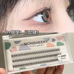 Ultra-Natural Realistic Fish-Tail False Eyelashes Womens Bridal Eye Makeup Tool Monchery Dream Shirley Chinese Origin