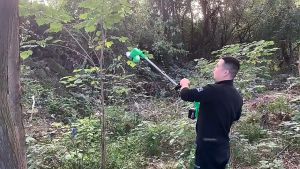 Mesin Pemotong Rumput Taman Grass Cutter with Battery 21V Rechargeable Pemangkas Dahan Rumput Semak Belukar