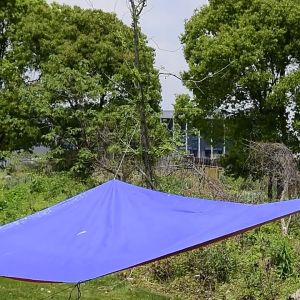 Waterproof Tarpaulin Blue Multifunctional and Durable with 10m Rope