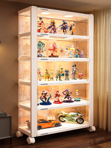SHOUNADAREN | Transparent Display Storage Cabinet for LEGO Models Figurines and Blind Boxes