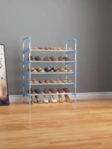 SG SELLER /(TITAN Steel Shoe Rack) /Steel/ PP / 4 Tier / 5 Tier / 6 Tier / Easy Assemble
