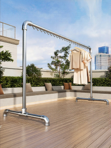 YIXUAN | Movable Steel Pipe Freestanding Clothes Drying Rack