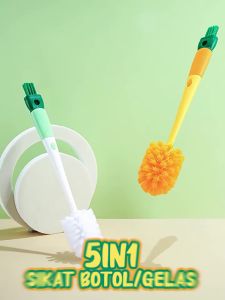 Angola Sikat Pembersih Botol/Gelas Serbaguna S23 Alat Pembersih Mug/Peralatan Dapur/Bottle 5in1