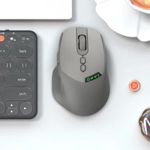 NexusClick Silent Dual-mode Wireless Mouse with Bluetooth 2.4GDPI Adjustment500mAh BatteryDisplay Screen for PC Laptop Xiaomi