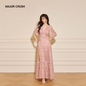 Luxury French Style Lace Maxi Dress