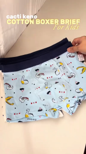 4Pcs Cacti Keno Stretch Cotton Underwear For Child Kids 3-12 Years Old Underwear Cartoon Design Boys Boxer Briefs