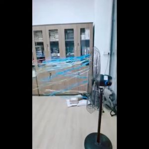 LUCK Heavy Duty Industrial Fan 26/30 Inches Big Aluminum Fan Blades Three Gears Adjustable Stong Wing Power Saving Electric Floor Fan Automatic Shaking Wall Fan Stand Fan Cooling Stand Fan Suitable For Shops Warehouses Factories Night Markets Farms