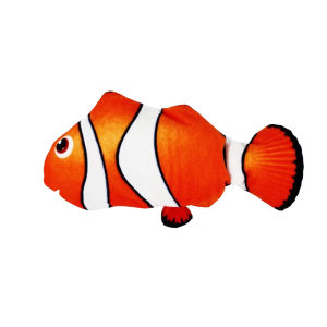 USBของเล่นแมว ตุ๊กตาปลา เล่นกับแมว 28 cm ปลาของเล่นฝ้าย ของเล่นแมว ตุ๊กตาปลาดุ๊กดิ๊ก ของเล่นชิ้นโปรดของแมว ดิ้น เต้นได้ ปลาแมวฟิน