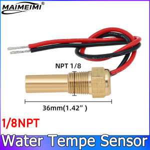 RYSJM | 1pc Water Temp Sensor 1/4 1/8 NPT 10mm 3/8NPT M10*1 M14*1.5 M16 M18*1.5 M12*1.25 Thread For Water Temp Gauge Temperature Sensor
