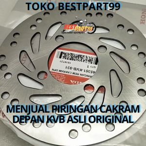 Piringan cakram depan KVB Untuk motor BEAT BEAT FI VARIO POP VARIO 110 TEHCNO VARIO 125 LED SPACY KBARBU SCOOPY KARBU SCOOPY FI/ESP . AHM berkualitas original asli ori