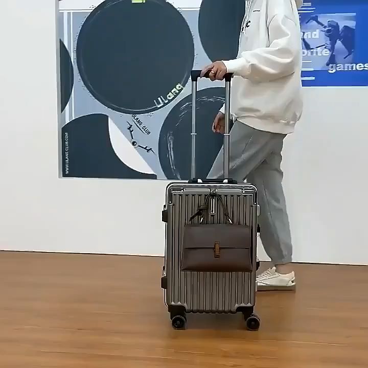 YCY Aluminum Maleta Suitcase Luggage Trolley Travel Bag With 20/24