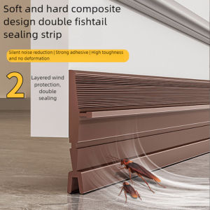 New Door Bottom Sealing Strip Windproof Dust Stopper Guard Rain Weatherstrip Noise Reduction Insulator Sealer Home Hardware