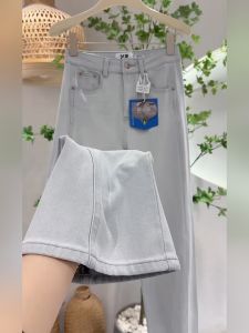 Womens High Waist Wide Leg Jeans Four Directional Elasticity Knife Edge Casual Cotton Stretch Denim Loose Fit Autumn New Arrival