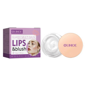Ouhoe ลิปมัลติบาล์มมันวาวและบลัชออยส์เจอไรเซอร์ลิปสีแดง3อิน1เมคอัพแบบ3อิน1น้ำหนักเบาคงทนมอยส์เจอไรเซอร์ล้ำลึกอย่างเป็นธรรมชาติเปลี่ยนสีได้ไม่เหนียวเหนอะหนะทำให้เครื่องสำอางขึ้น50กรัม