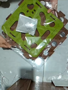 Cat Puzzle Toy Cat Felt Puzzle Box with Ball Interactive Cat Agility Toys Pet Teasing Bell Maze Box