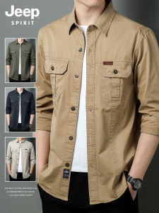 JEEP SPIRIT | Áo Sơ Mi Phong Cách Đồ Công Sở Mỹ Bằng Cotton