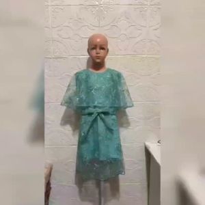 Dress Anak Perempuan Kondangan Terbaru Model Kekinian Full Brokat Mutiara Dress Talita Kids 7-14 Tahun Gaun Anak Dan Abg Perempuan