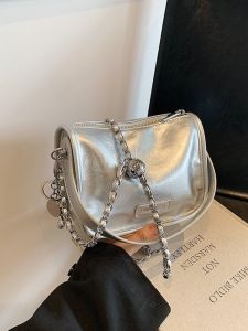 Trendy Street Style Womens Crossbody Bag Versatile Shoulder Bag Casual Simple Style PU Leather Zipper Closure Storage Capacity