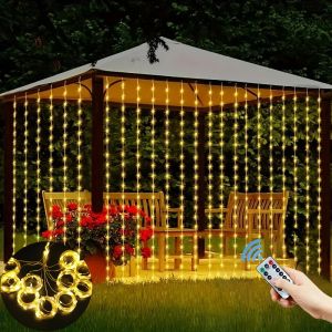 Home Wall Wedding Birthday Venue Decoration USB Curtain Lighting String New Year Christmas Party Holiday LED Lights