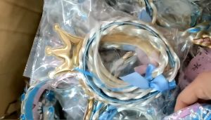 LittleOne - Bando anak motif rambut kepang panjang