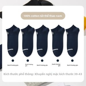 Jeanswest | Vớ Nam Mid-Calf 100% Cotton Kháng Khuẩn Chống Hôi Thấm Hút