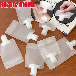 5Pcs 30/50/100ML Lotion Dispenser Bag Travel Reusable Pouches Shampoo Liquid Leakproof Refillable Cosmetic Packaging Storage Container