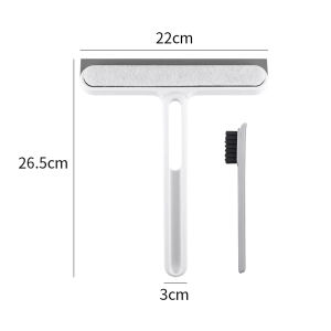 Window Glass Cleaning Scraper Mirror Double-Sided Water Removal Tool High-Rise Window Professional Cleaning Board Dusting
